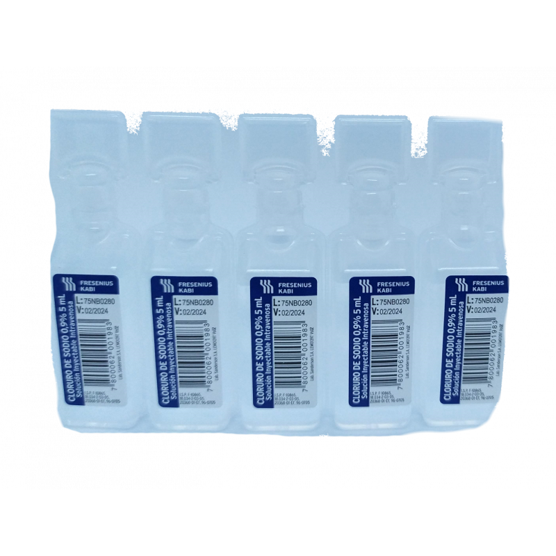 Cloruro de sodio 0,9% ap 5ml (Sanderson)