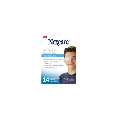 Nexcare Parche ocular adulto piel sensible x14