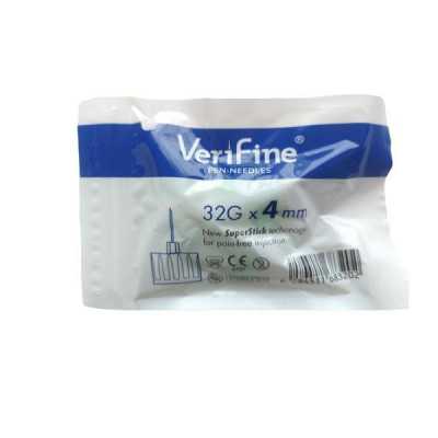 Aguja Insulina 32gx4mm x5ud (Verifine)