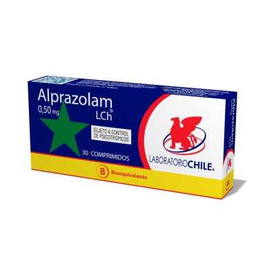 Alprazolam 0,5mg x30com. Chile (Cenabast)