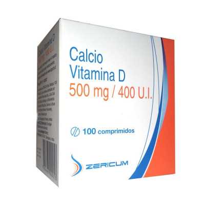 Calcio Vitamina D 500/400 x100com Zericum (Cenabast)