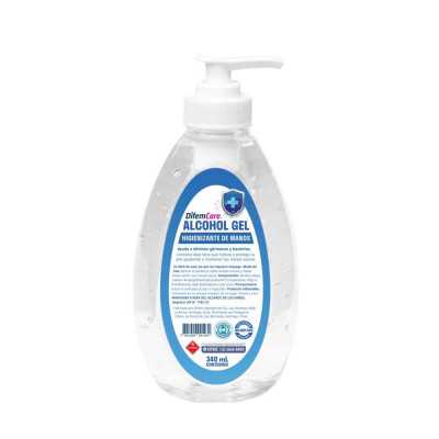 Alcohol Gel con aloe 70% difem care 340cc