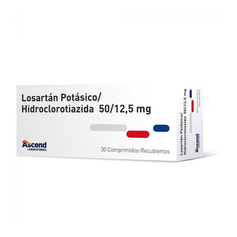 Losartan Hidroclorotiazida 50/12,5mg x30com (Ascend)