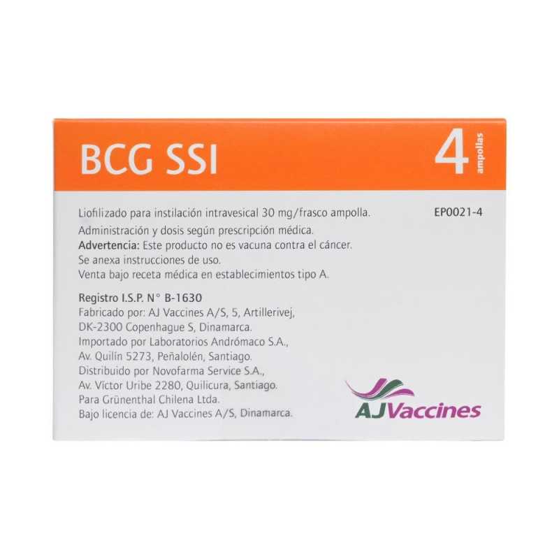 Mycobacterium Bovis bcg x4 intravesical