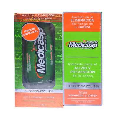 Medicasp 1% Shampoo 130ml (Pack x 2)
