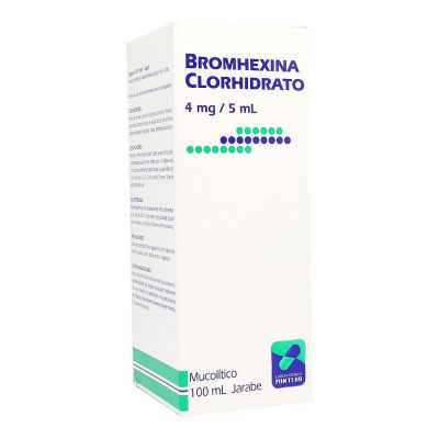Bromhexina Jarabe 4mg/5ml x100ml (Mintlab)