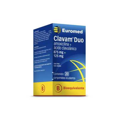 Clavam Duo 875/125mg x20com