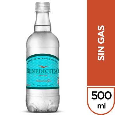 Benedictino Agua mineral sin gas 500ml