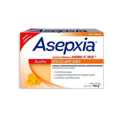 Asepxia Azufre jabon barra 100gr