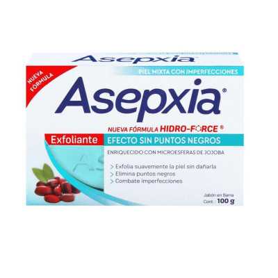 Asepxia Exfoliante jabon barra 100gr
