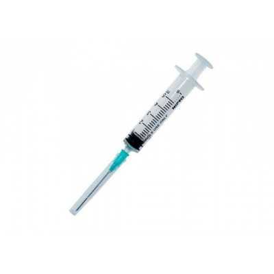 Jeringa 5ml luer lock aguja 21gx1½ (Nipro)
