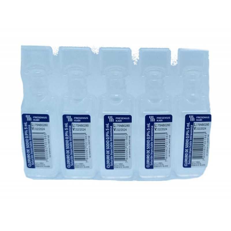 Cloruro de sodio 0,9% ap 5ml sanderson cj x 100