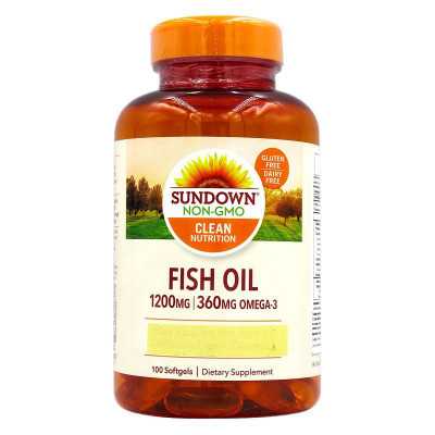 Fish Oil 1200mg (360Mg Omega3) x100cap (Sundown)