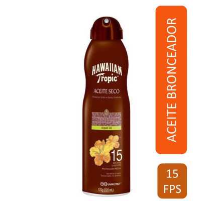 Hawaian Tropic bronceador argan oil spray FPS15 220ml