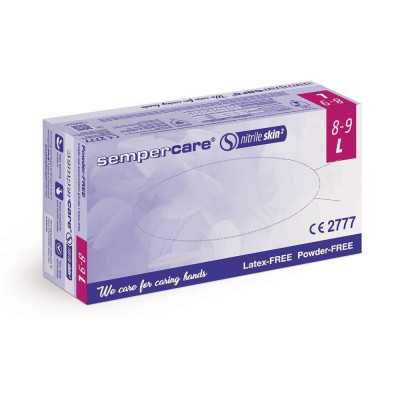 Guante Nitrilo morado talla L x100 (Sempercare)