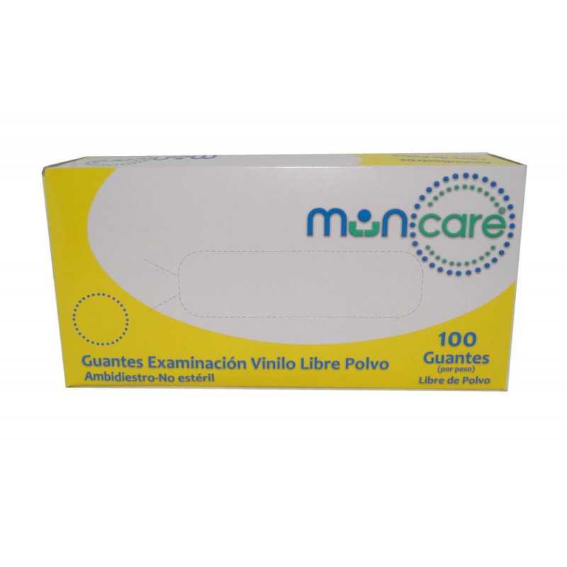 Guante Vinyl l/polvo muncare t.s x100