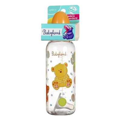 Babyland Mamadera boca estandar 240ml (Morado)