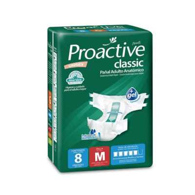Proactive Pañal adulto clasico talla M x8