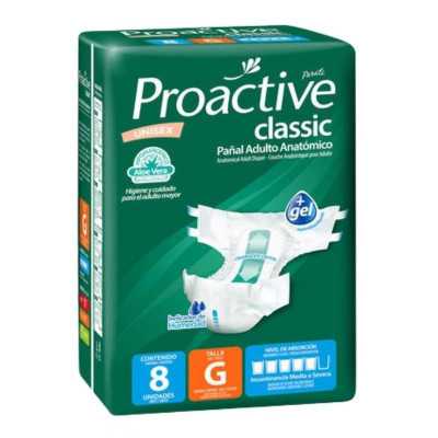Proactive Pañal adulto clasico talla G x8