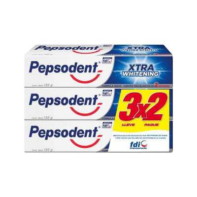 Pepsodent Pasta dental xtra whitening 130g 3x2