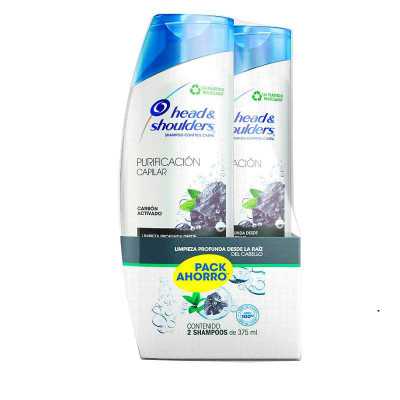 Head & Shoulders shampoo carbon 375ml x2