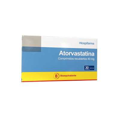 Atorvastatina 40mg x30com. (Hospifarma)