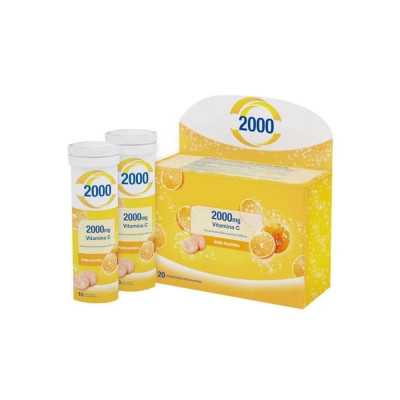 Vitamina C efervescente 2000mg x20com