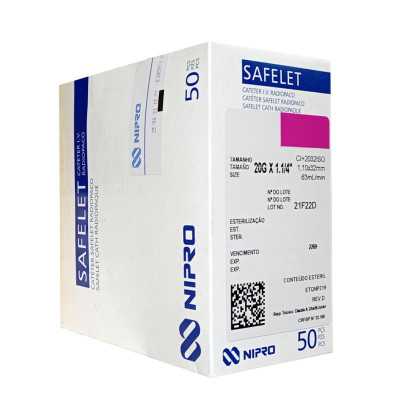 Cateter I.V. Con teflon 20gx1 1/4" x50 (Nipro)