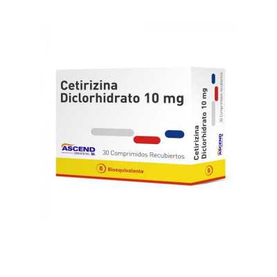 Cetirizina 10mg x30com (Ascend)