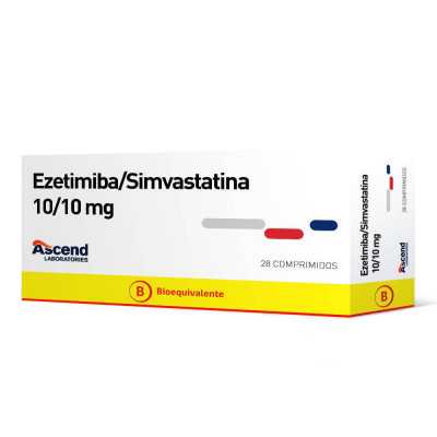 Ezetimiba Simvastatina 10/10mg x28com (Ascend)