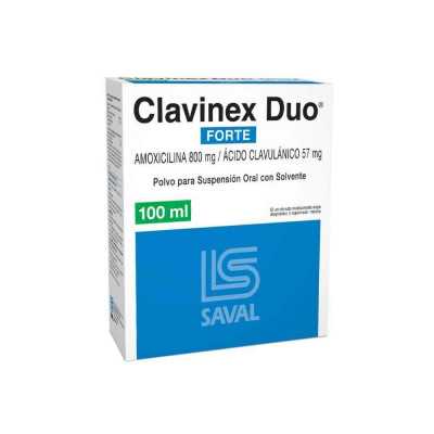 Clavinex Duo Forte 800/57 solucion oral 100ml