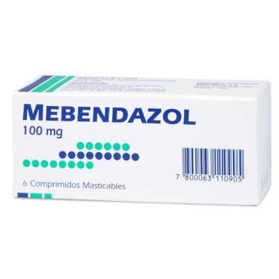 Mebendazol 100mg x6com (Mintlab)