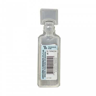 Lidocaina Hcl 2% ampolla plastica 5ml (Sanderson)
