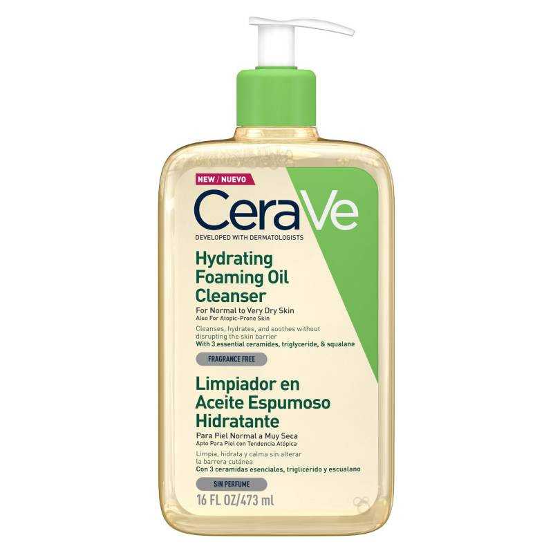 Cerave limpiador en aceite espumoso hidratante 473ml