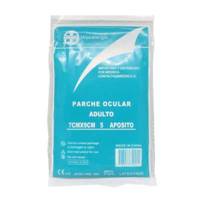 Parche Ocular Adulto 7cm x 9cm x5 (Hipoalergic)