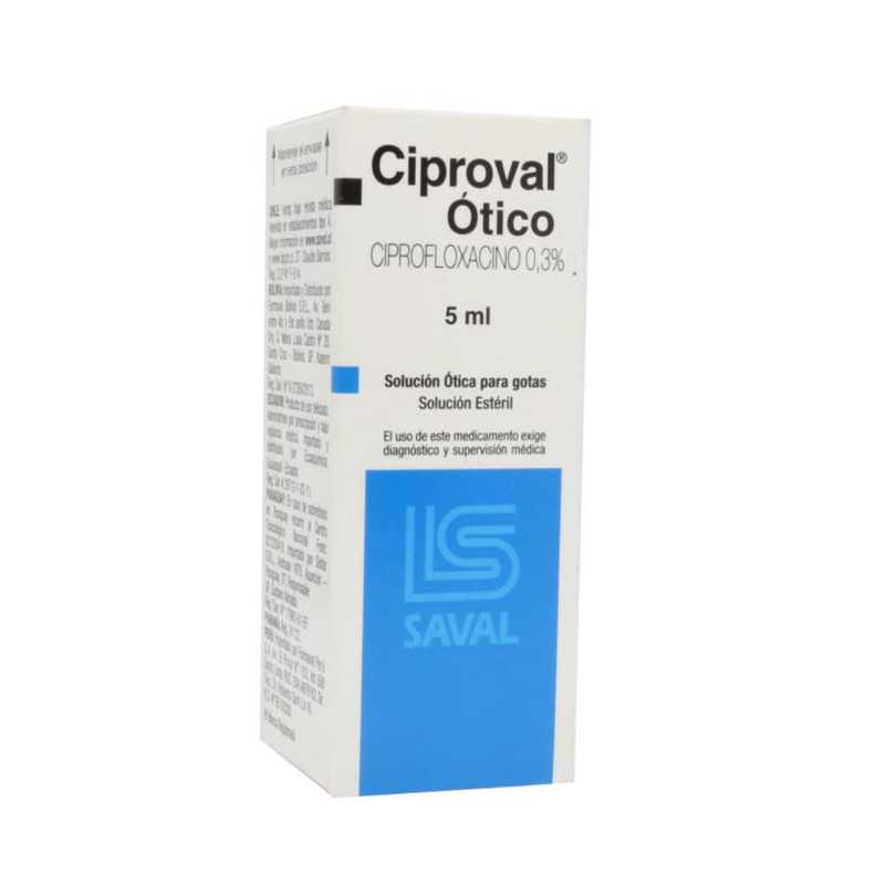 Ciproval 0,3% Solución Otica 5ml (CENABAST)