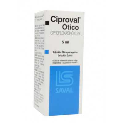 Ciproval 0,3% Solución Otica 5ml (CENABAST)