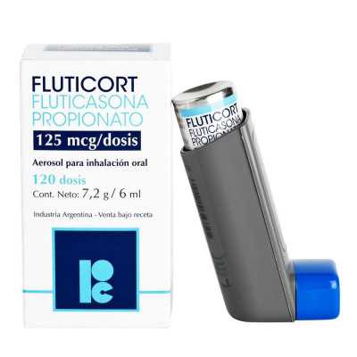 Fluticort 125Mcg inhalador 120 dosis.