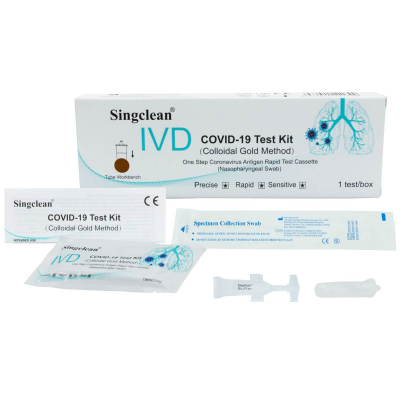 Test Antigenos covid-19 nasofaringeo (Singclean)