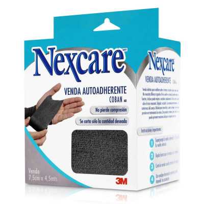 Venda Coban Negra 7,5cm x 4,6mts (3M)