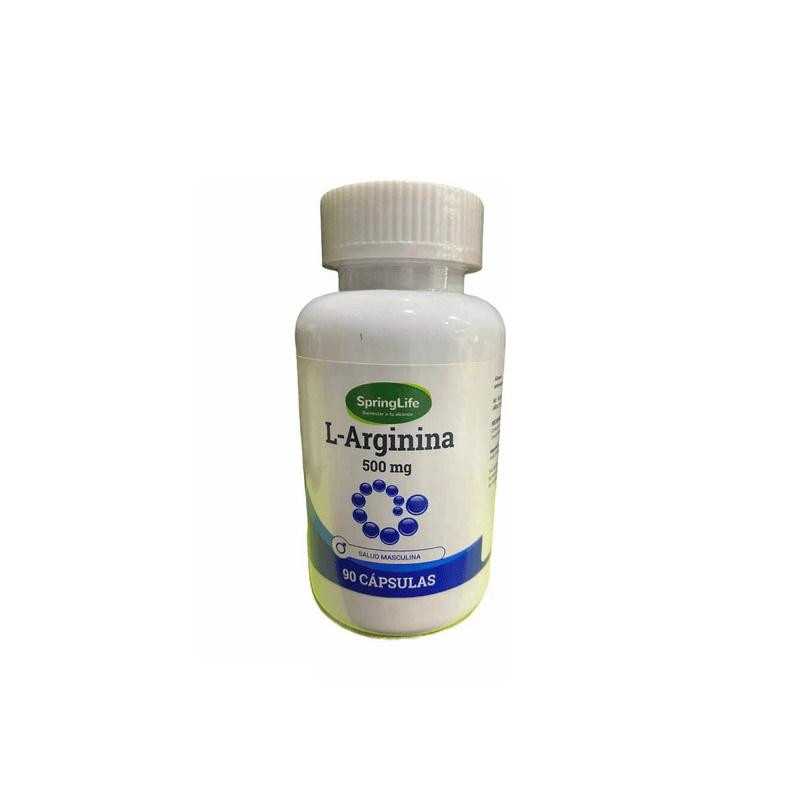 L-arginine 500mg x90cap (Springlife)