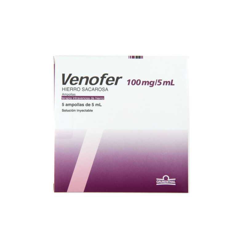 Venofer Solucion inyectable 100mg/5ml x5amp