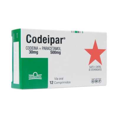 Codeipar 30/500mg x12com