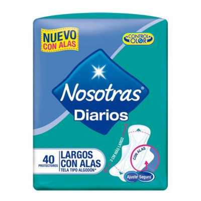 Nosotras Protector diario largo con alas x40