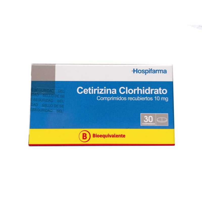 Cetirizina 10mg x30com (Hospifarma)