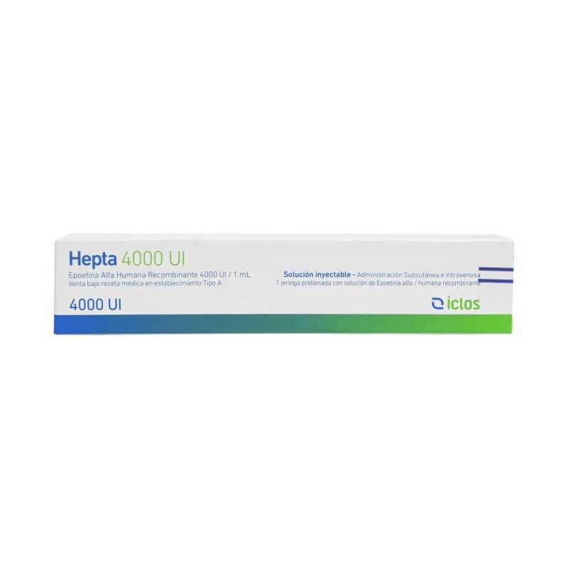 Hepta 4000 UI Solución Inyectable 4000 UI/1ml x1 jeringa
