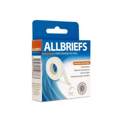 Tela Microporosa Beige 1,25cm x 9,1m. (Allbriefs)