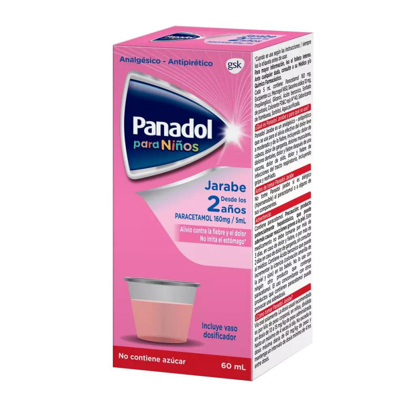 Panadol para niños 160mg/5ml Jarabe 60ml