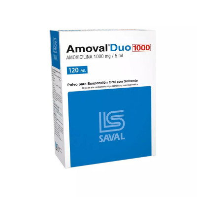 Amoval Duo 1000mg/5ml solucion oral 120ml
