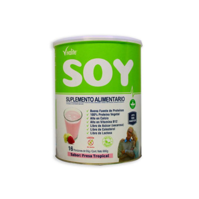 VIVALITE SOY FRESA TROPICAL X900GRS